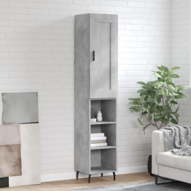Concrete gray plywood sideboard 34.5x34x180 cm by vidaXL, Sideboards - Ref: Foro24-3200341, Price: 92,64 €, Discount: %