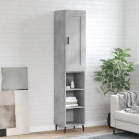 Concrete gray plywood sideboard 34.5x34x180 cm by vidaXL, Sideboards - Ref: Foro24-3200341, Price: 91,52 €, Discount: %