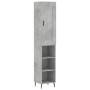 Betongraues Sperrholz-Sideboard 34,5 x 34 x 180 cm von vidaXL, Sideboards - Ref: Foro24-3200341, Preis: 92,64 €, Rabatt: %