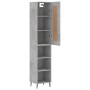Betongraues Sperrholz-Sideboard 34,5 x 34 x 180 cm von vidaXL, Sideboards - Ref: Foro24-3200341, Preis: 92,64 €, Rabatt: %