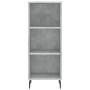 Betongraues Sperrholz-Sideboard 34,5 x 34 x 180 cm von vidaXL, Sideboards - Ref: Foro24-3200341, Preis: 92,64 €, Rabatt: %