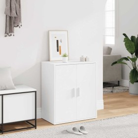 Mueble zapatero de madera de ingeniería blanco 60x35x70 cm Mueble zapatero de madera de ingeniería blanco 60x35x70 cm