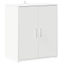 Mueble zapatero de madera de ingeniería blanco 60x35x70 cm