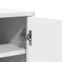 Mueble zapatero de madera de ingeniería blanco 60x35x70 cm