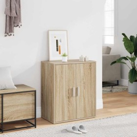 Mueble zapatero madera de ingeniería roble Sonoma 60x35x70 cm Mueble zapatero madera de ingeniería roble Sonoma 60x35x70 cm