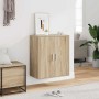Mueble zapatero madera de ingeniería roble Sonoma 60x35x70 cm