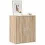 Mueble zapatero madera de ingeniería roble Sonoma 60x35x70 cm