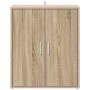 Mueble zapatero madera de ingeniería roble Sonoma 60x35x70 cm
