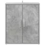 Mueble zapatero madera de ingeniería gris hormigón 60x35x70 cm
