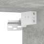 Mueble zapatero madera de ingeniería gris hormigón 60x35x70 cm
