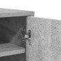 Mueble zapatero madera de ingeniería gris hormigón 60x35x70 cm