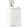 Mueble zapatero de madera contrachapada blanco 60x35x92 cm