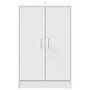 Mueble zapatero de madera contrachapada blanco 60x35x92 cm