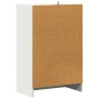 Mueble zapatero de madera contrachapada blanco 60x35x92 cm