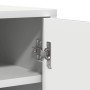 Mueble zapatero de madera contrachapada blanco 60x35x92 cm