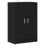 Mueble zapatero madera de ingeniería negro 60x35x92 cm