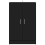 Mueble zapatero madera de ingeniería negro 60x35x92 cm