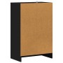 Mueble zapatero madera de ingeniería negro 60x35x92 cm