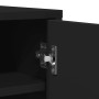 Mueble zapatero madera de ingeniería negro 60x35x92 cm