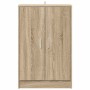 Mueble zapatero madera contrachapada roble Sonoma 60x35x92 cm