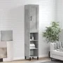 Aparador de madera contrachapada gris hormigón 34,5x34x180 cm by vidaXL, Sideboards - Ref: Foro24-3200349, Price: 90,88 €, Di...