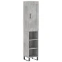 Aparador de madera contrachapada gris hormigón 34,5x34x180 cm by vidaXL, Sideboards - Ref: Foro24-3200349, Price: 90,88 €, Di...