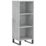 Aparador de madera contrachapada gris hormigón 34,5x34x180 cm by vidaXL, Sideboards - Ref: Foro24-3200349, Price: 90,88 €, Di...