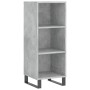 Aparador de madera contrachapada gris hormigón 34,5x34x180 cm von vidaXL, Sideboards - Ref: Foro24-3200349, Preis: 92,18 €, R...