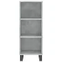 Aparador de madera contrachapada gris hormigón 34,5x34x180 cm by vidaXL, Sideboards - Ref: Foro24-3200349, Price: 90,88 €, Di...