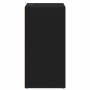 Mueble zapatero de madera contrachapada negro 60x35x70 cm