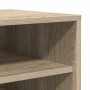 Mueble zapatero de madera contrachapada color roble 60x35x70 cm