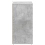 Mueble zapatero madera contrachapada gris hormigón 60x35x70 cm