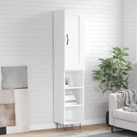 Aparador alto madera contrachapada blanco 34,5x34x180 cm de vidaXL, Aparadores - Ref: Foro24-3200353, Precio: 87,92 €, Descue...