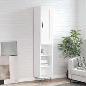 Aparador alto madera contrachapada blanco 34,5x34x180 cm de vidaXL, Aparadores - Ref: Foro24-3200353, Precio: 86,85 €, Descue...
