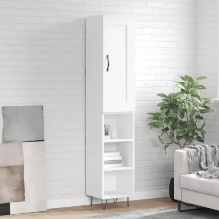 Aparador alto madera contrachapada blanco 34,5x34x180 cm de vidaXL, Aparadores - Ref: Foro24-3200353, Precio: 86,85 €, Descue...