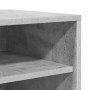 Mueble zapatero madera contrachapada gris hormigón 60x35x70 cm