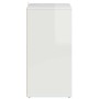Mueble zapatero madera contrachapada blanco brillo 60x35x70 cm