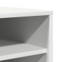 Mueble zapatero de madera contrachapada blanco 60x35x92 cm