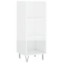 Aparador alto madera contrachapada blanco brillo 34,5x34x180 cm de vidaXL, Aparadores - Ref: Foro24-3200355, Precio: 92,88 €,...