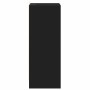 Mueble zapatero de madera contrachapada negro 60x35x92 cm