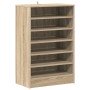 Mueble zapatero madera contrachapada roble Sonoma 60x35x92 cm en Zapateros y organizadores de calzado | Comprar online en Foro24