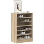 Mueble zapatero madera contrachapada roble Sonoma 60x35x92 cm