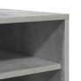 Mueble zapatero madera contrachapada gris hormigón 60x35x92 cm