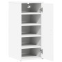 Mueble zapatero de aglomerado blanco 32x35x70 cm
