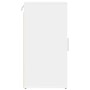 Mueble zapatero de aglomerado blanco 32x35x70 cm