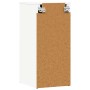 Mueble zapatero de aglomerado blanco 32x35x70 cm