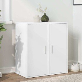 Muebles zapateros 2 uds madera contrachapada blanco 32x35x70 cm Muebles zapateros 2 uds madera contrachapada blanco 32x35x70 cm