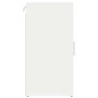 Muebles zapateros 2 uds madera contrachapada blanco 32x35x70 cm