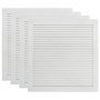 Puerta de armario lamas 4 uds madera pino blanco 61,5x59,4 cm de vidaXL, Puertas de armarios - Ref: Foro24-151159, Precio: 11...