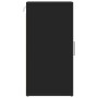 Mueble zapatero de madera contrachapada negro 32x35x70 cm